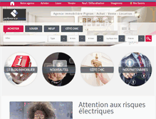 Tablet Screenshot of preference-immo.com